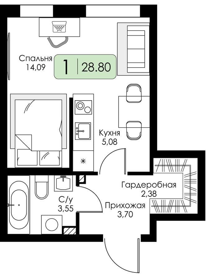 Студия-квартира, Всевгород