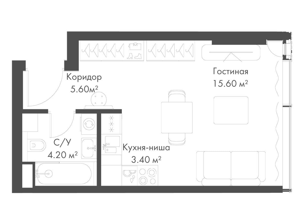 Студия-квартира, SLAVA