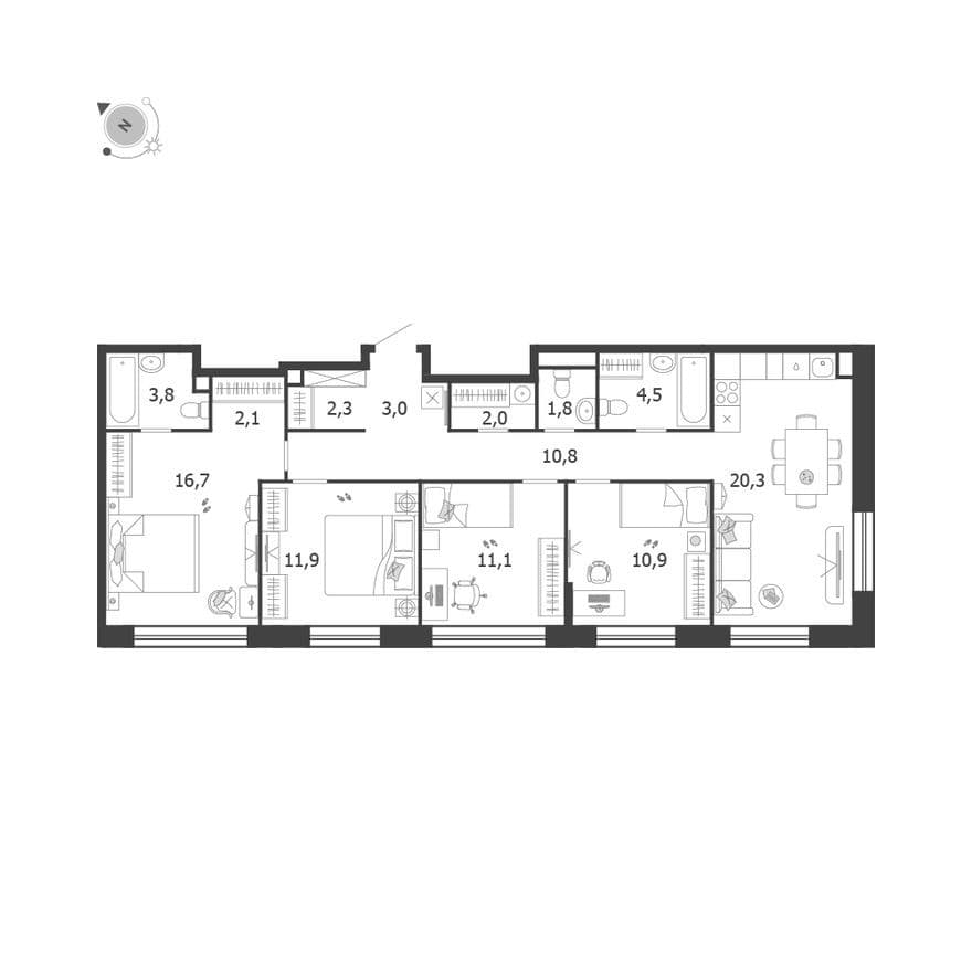 4к. квартира, Shagal