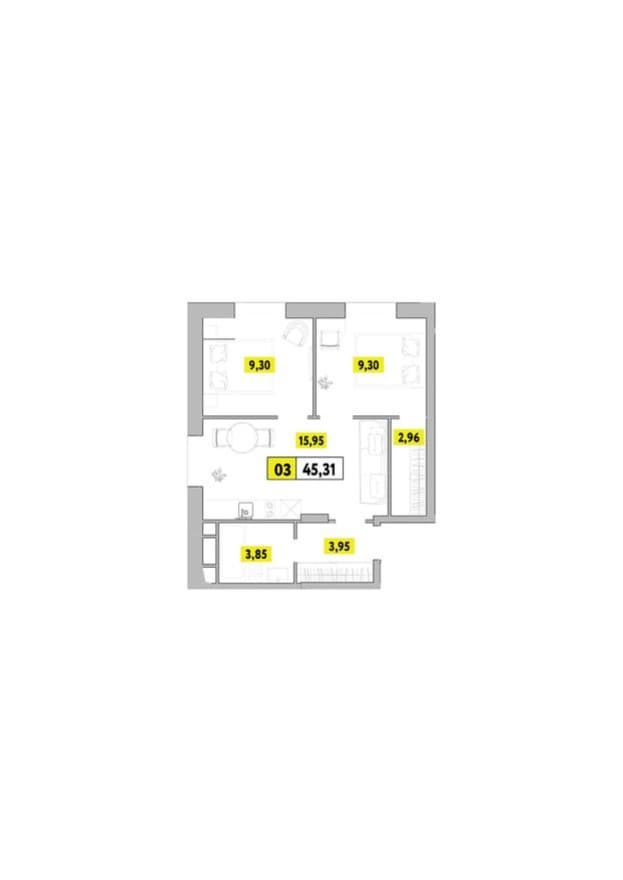3к. квартира, Радость