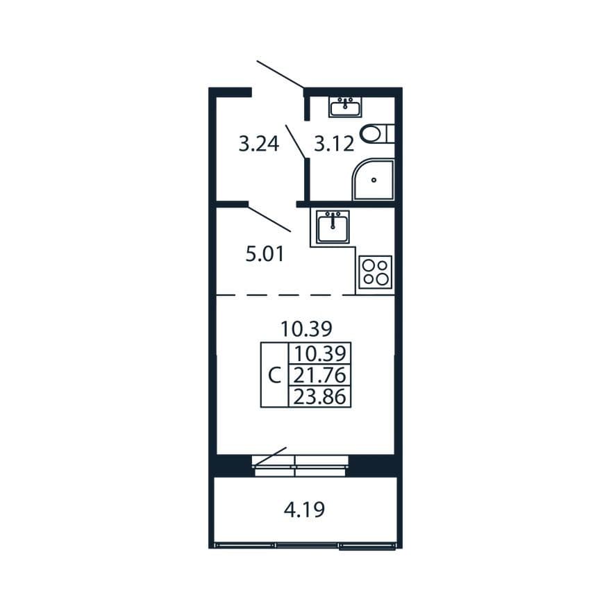 Студия-квартира, Полис Новоселье