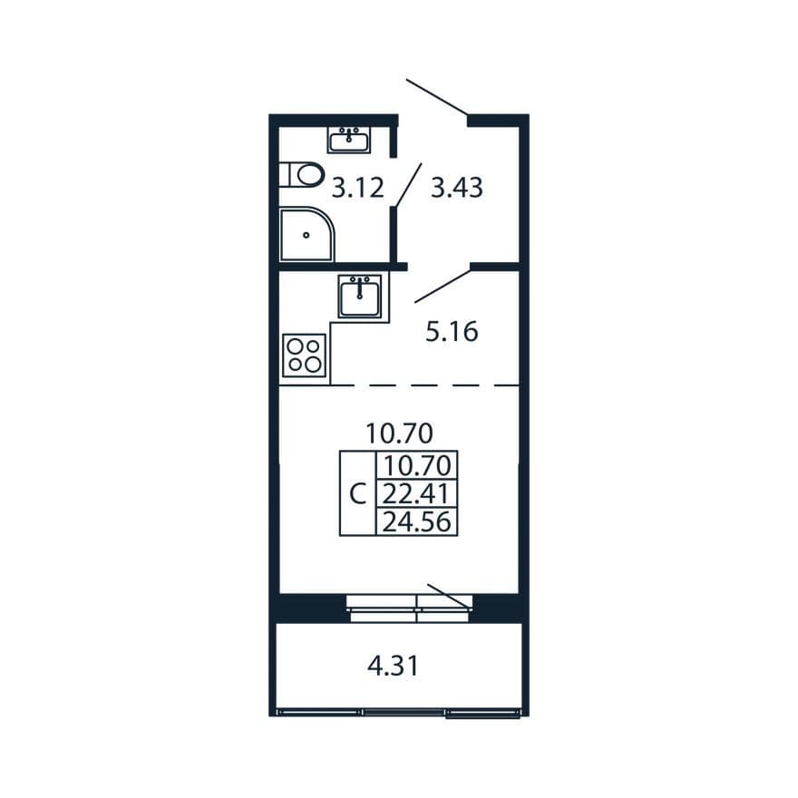 Студия-квартира, Полис Новоселье