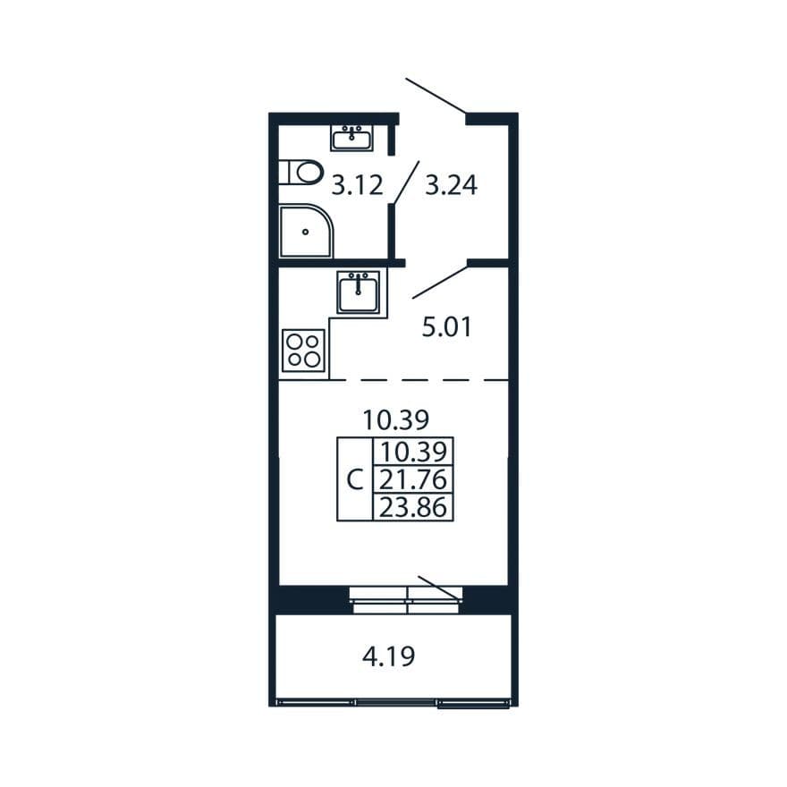 Студия-квартира, Полис Новоселье