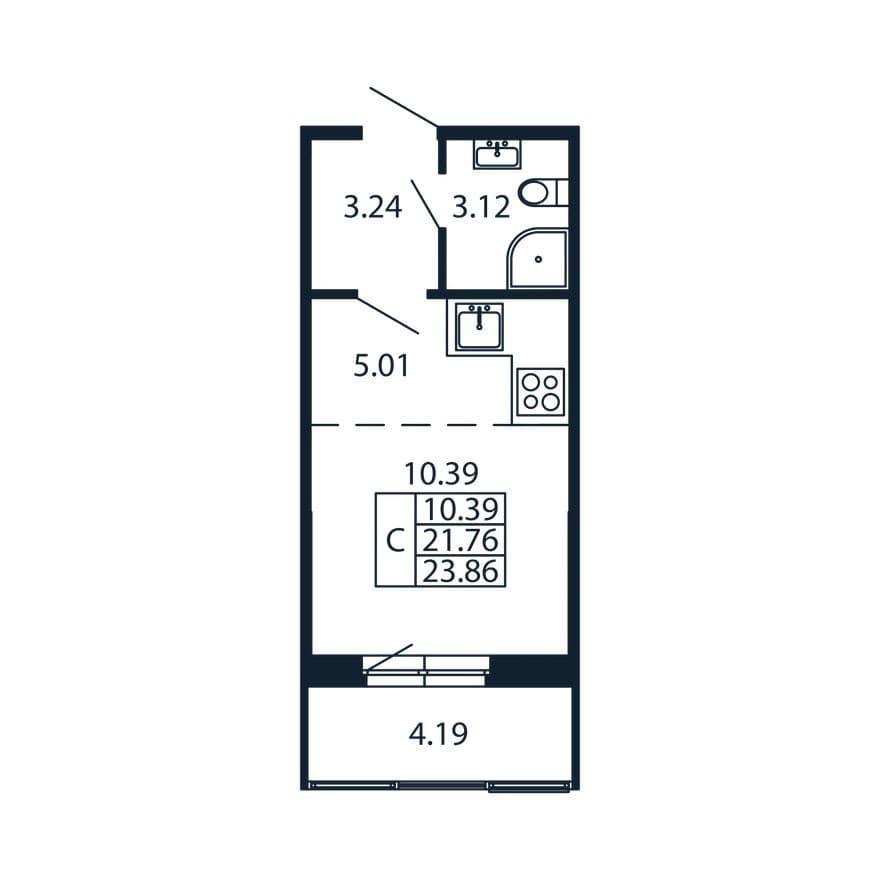 Студия-квартира, Полис Новоселье