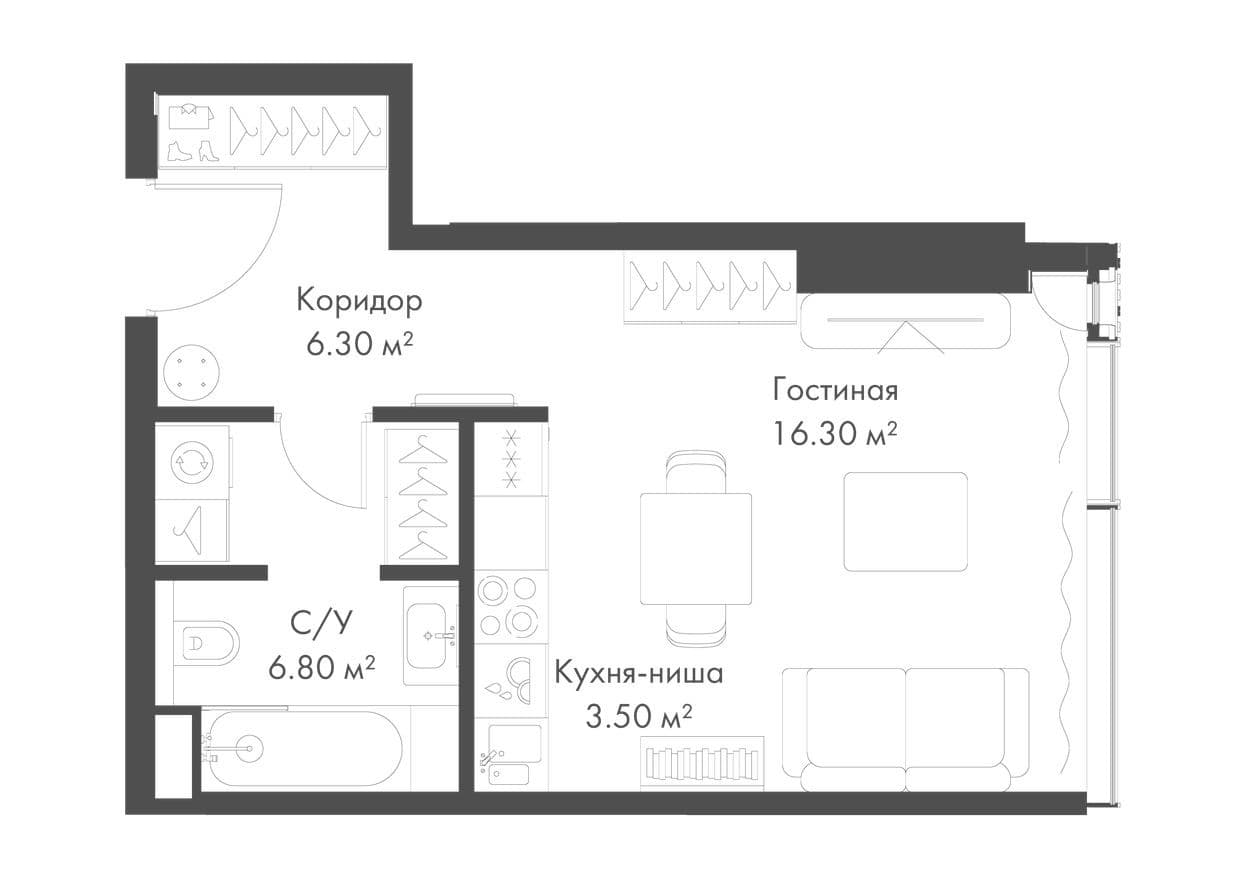 Студия-квартира, SLAVA