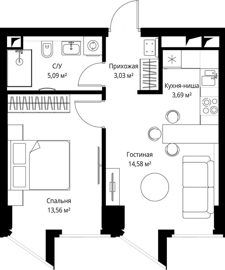 1к. квартира, Famous