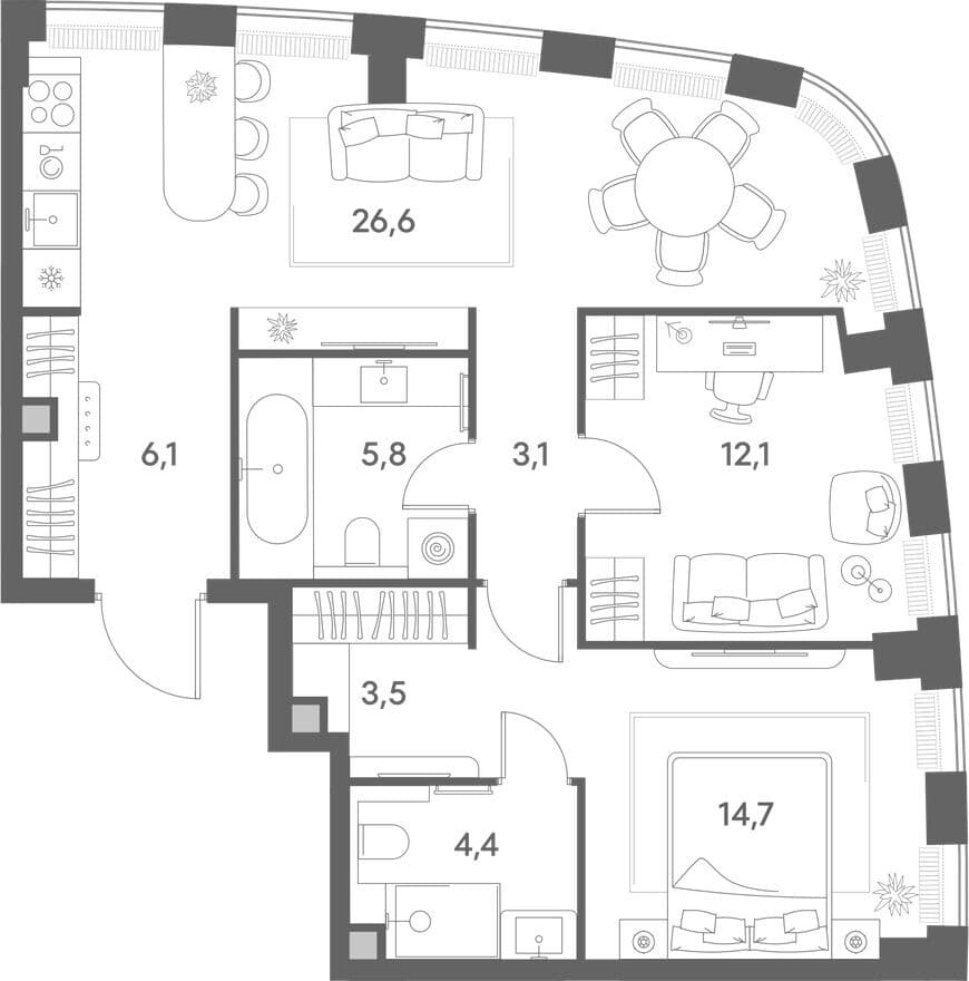 2к. квартира, Энигмия