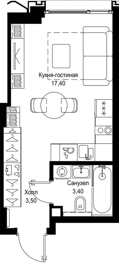 Студия-квартира, Cityzen