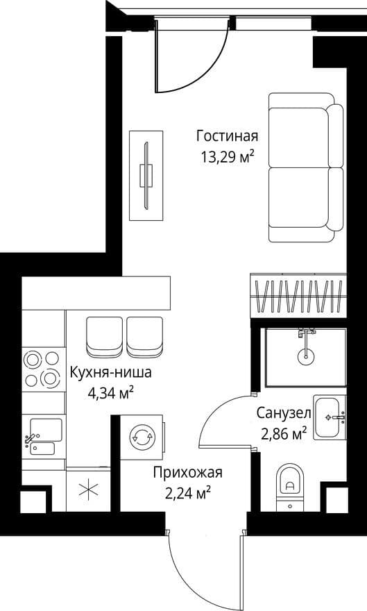 Студия-квартира, JOIS