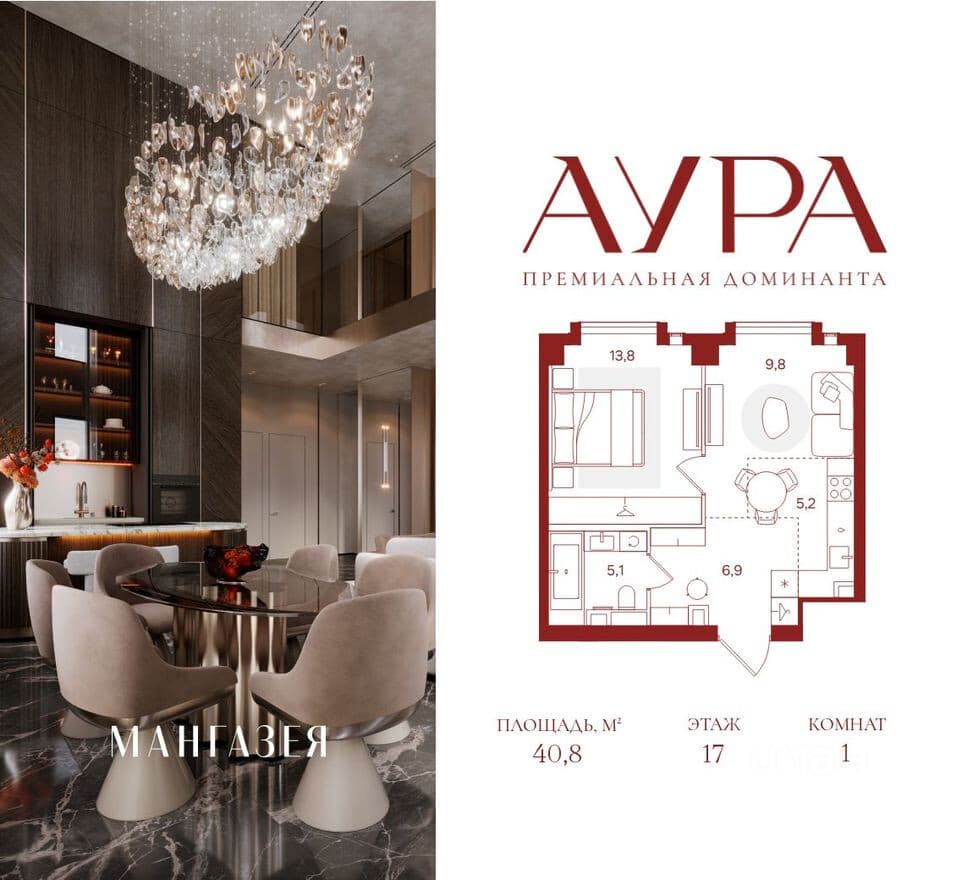 1к. квартира, AURA