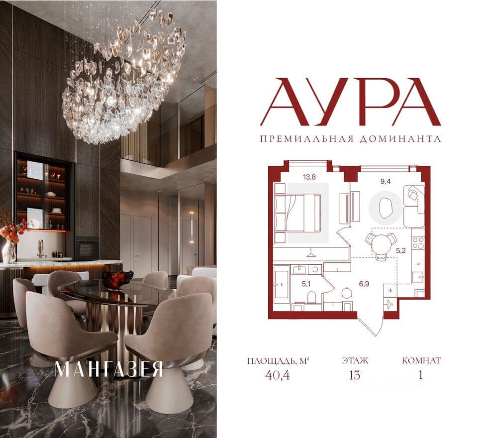 1к. квартира, AURA