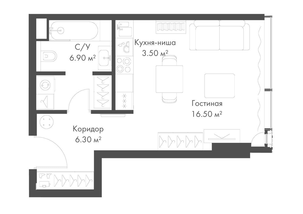 Студия-квартира, SLAVA