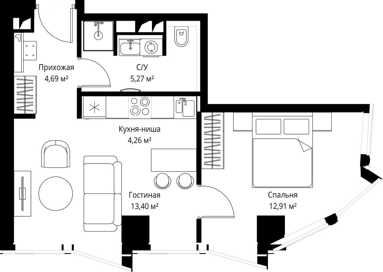 1к. квартира, Famous