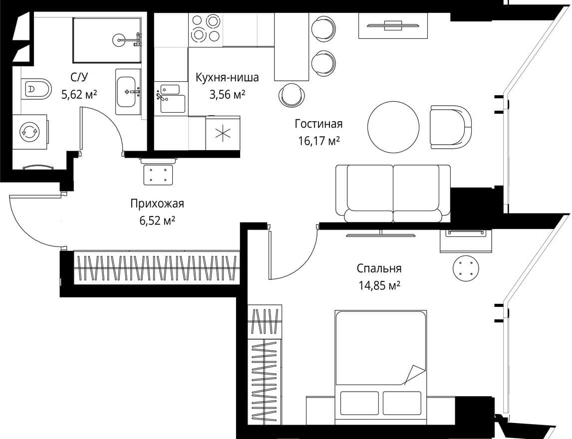 1к. квартира, Famous