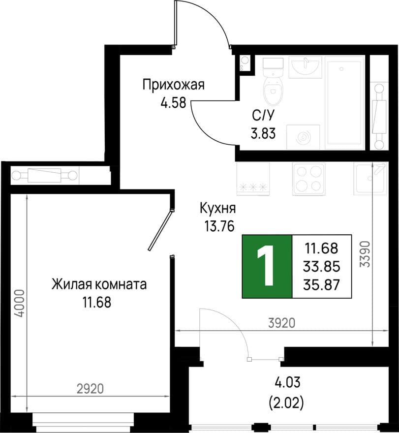 1к. квартира, Имена