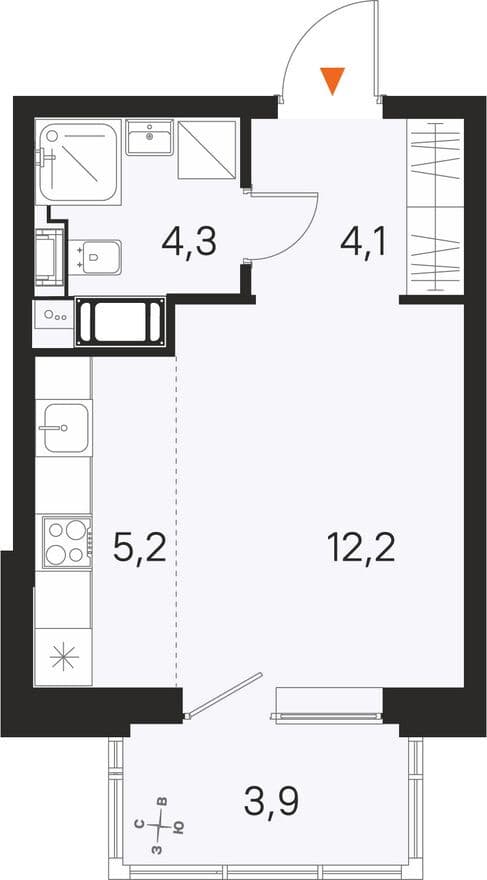 Студия-квартира, М36