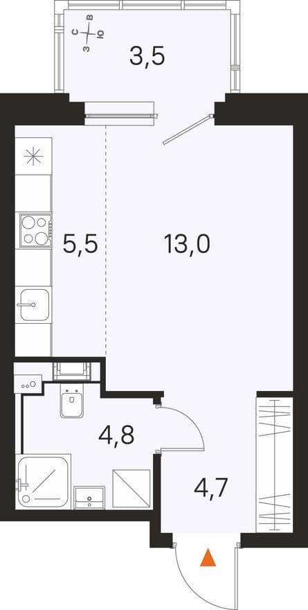 Студия-квартира, М36