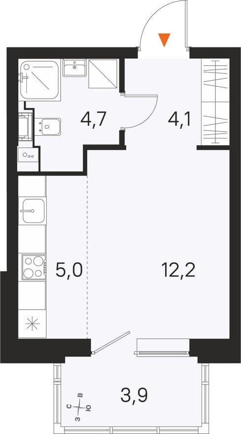 Студия-квартира, М36
