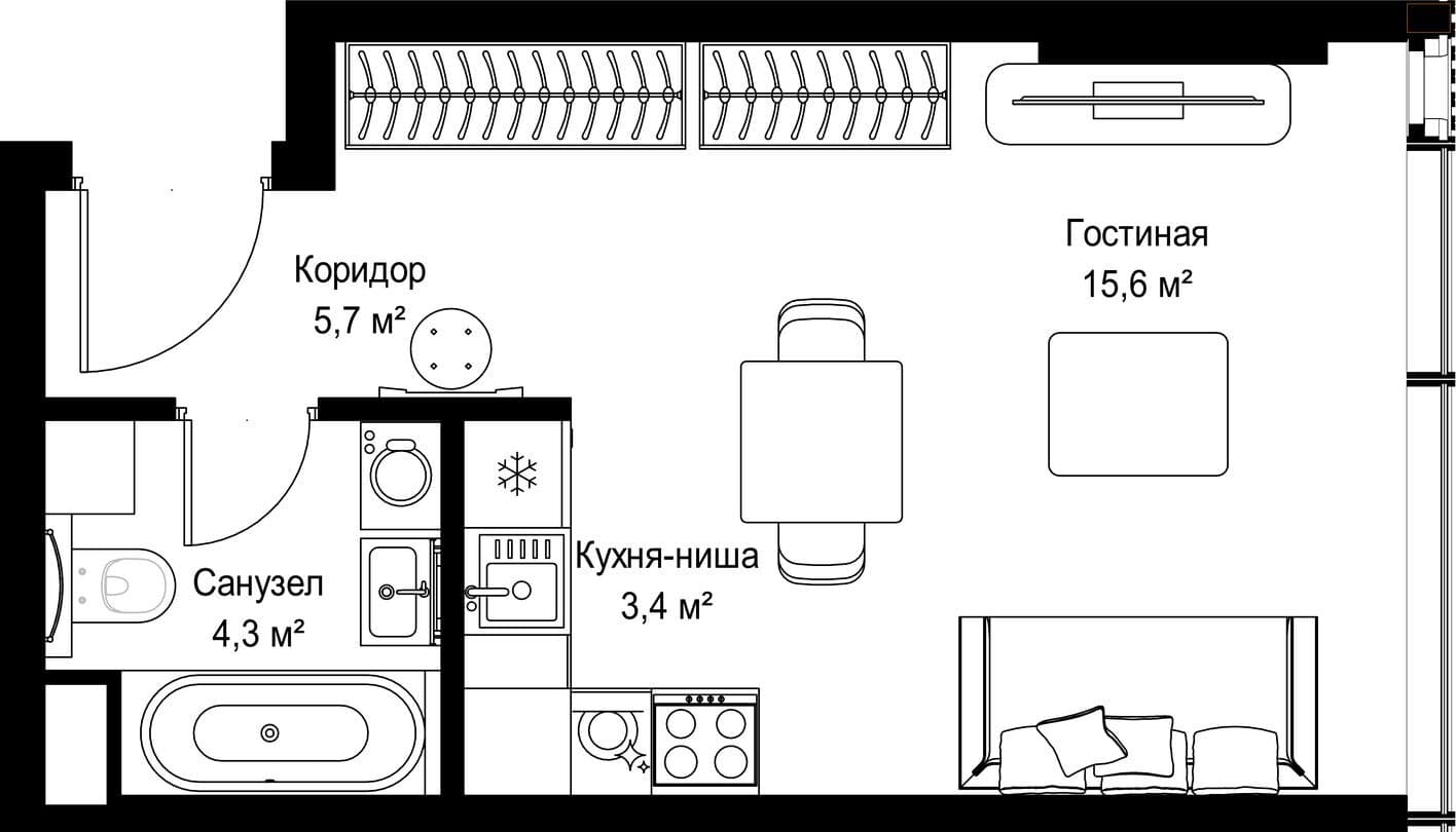 Студия-квартира, SLAVA