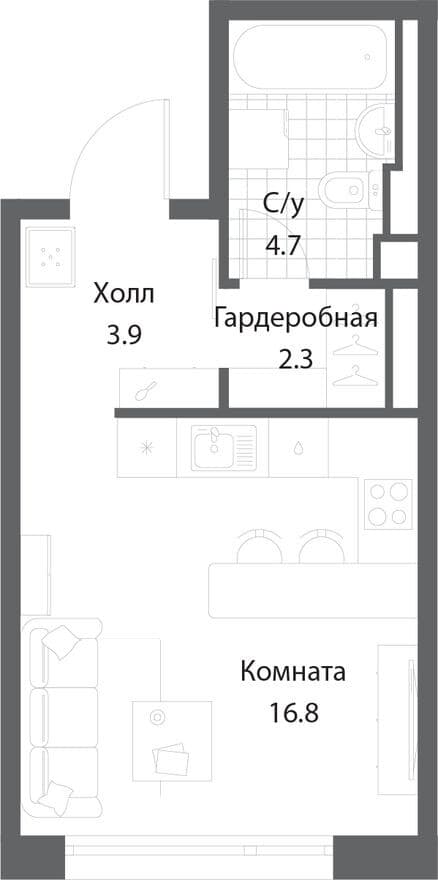 9к. квартира, Nagatino i-Land