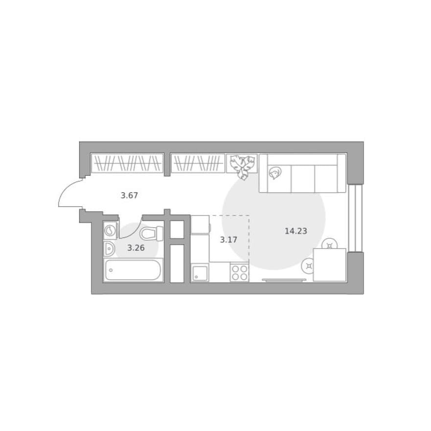 9к. квартира, Ильинойс