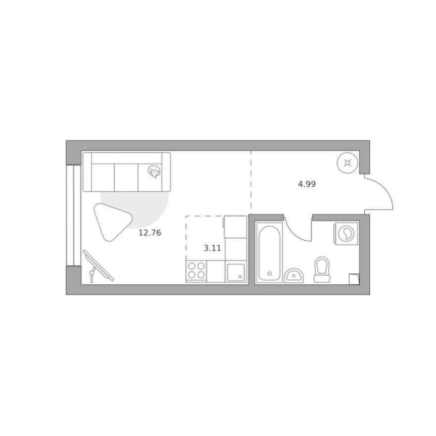 9к. квартира, Тринити
