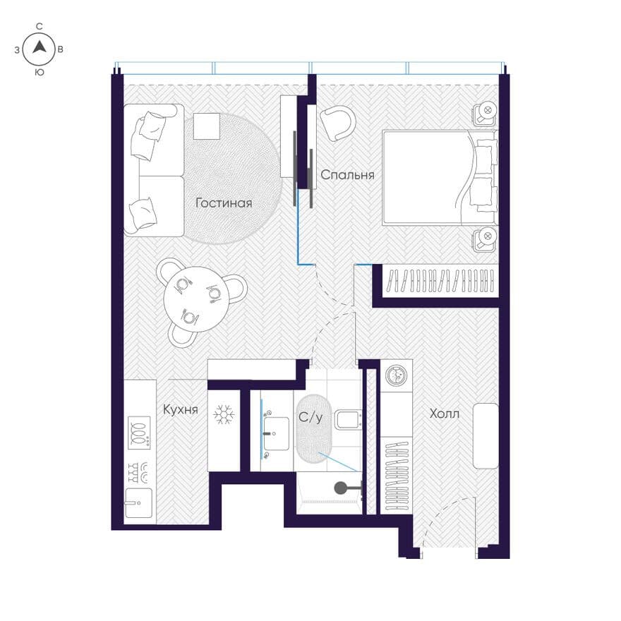 1к. квартира, Cosmos Arbat Select Apartmens