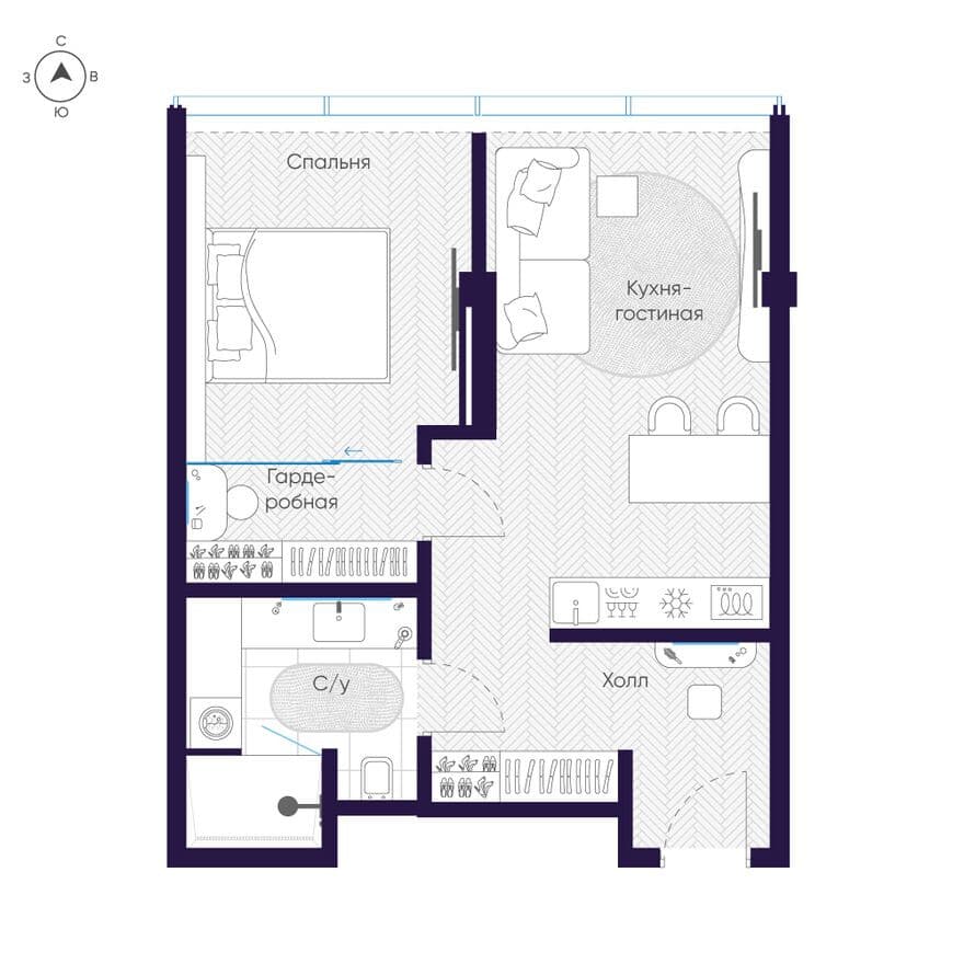 1к. квартира, Cosmos Arbat Select Apartmens