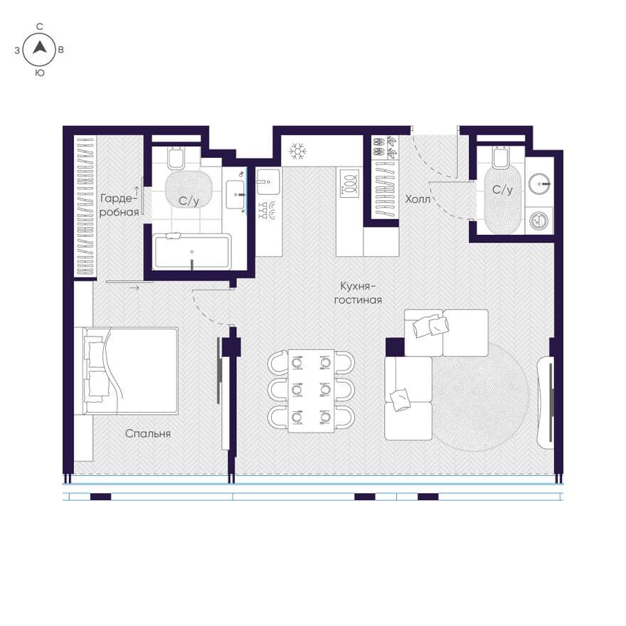 2к. квартира, Cosmos Arbat Select Apartmens