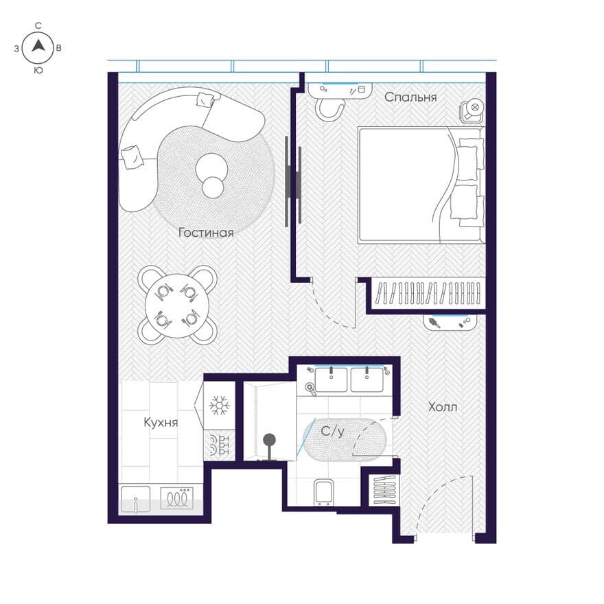 1к. квартира, Cosmos Arbat Select Apartmens