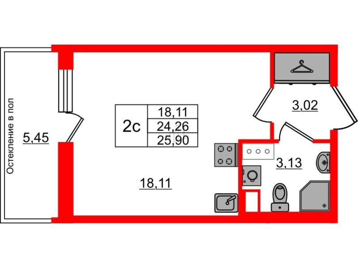 Студия-квартира, Астра Континенталь