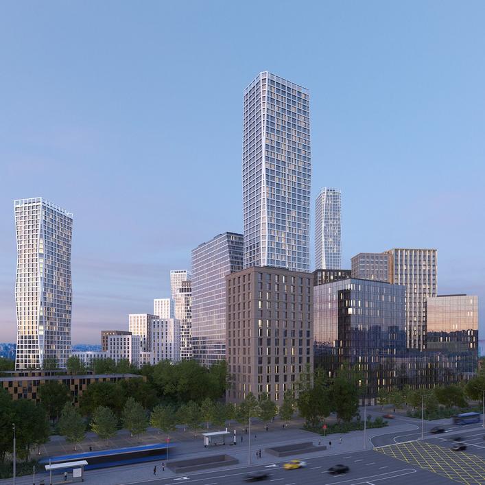 ЖК 1-й Нагатинский и ЖК Dream Towers Москва 2