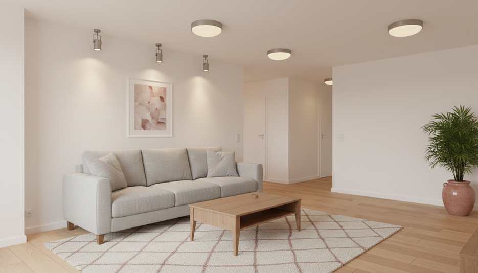 Дизайн 2-комнатной квартиры 61.75 м² в уютном светлом стиле: для двух детей