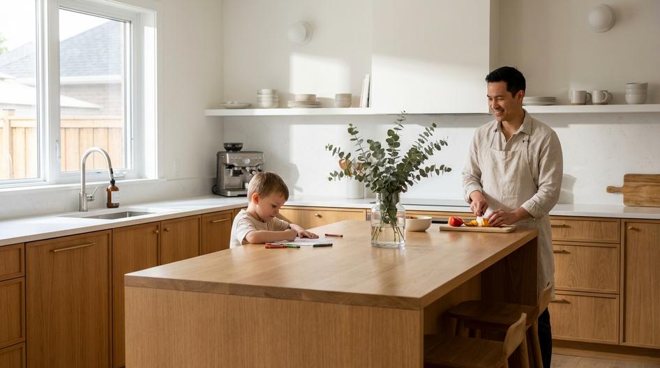 Кухня в квартире: что критично для семьи с ребёнком - статья журнала RedCat