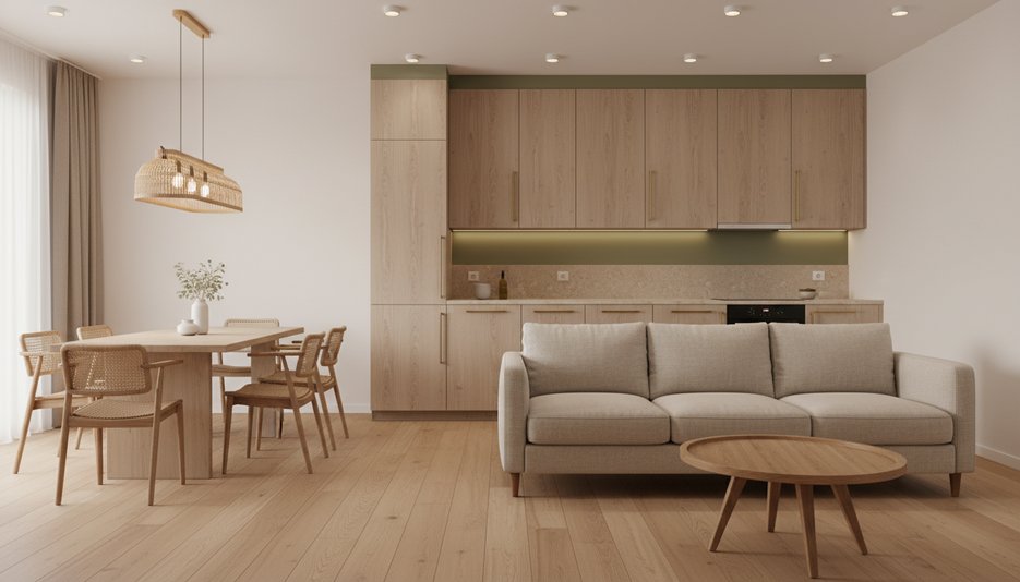 Дизайн 3-комнатной квартиры 80.3 м² в природном стиле: для двух детей - статья журнала RedCat