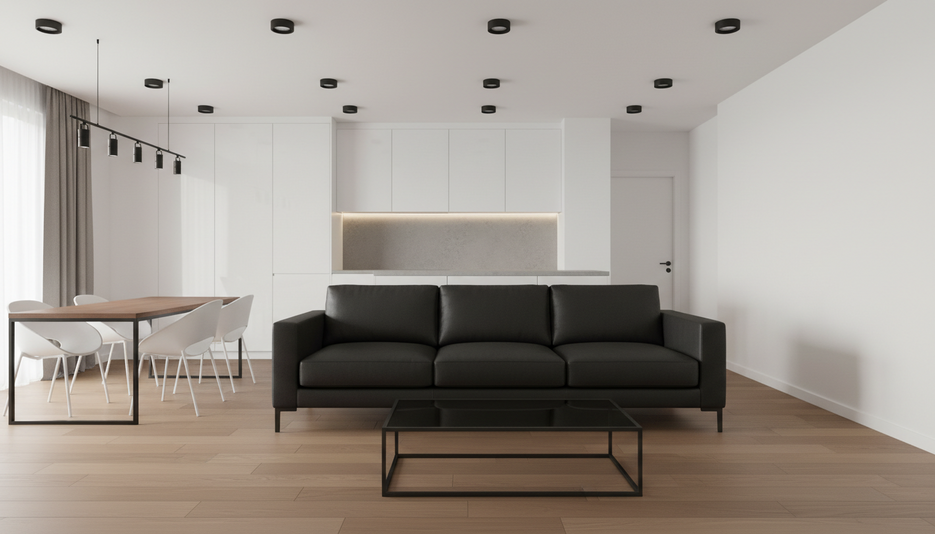 Дизайн 3-комнатной квартиры 80.9 м² в контрастном стиле: для аренды - статья журнала RedCat