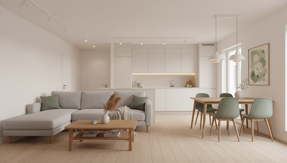 Дизайн 3-комнатной квартиры 67.4 м² в уютном светлом стиле: для семьи с ребёнком - статья журнала RedCat