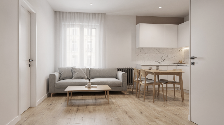 Дизайн 4к. квартиры 80.50 м² в спокойном стиле: Для home office - статья журнала RedCat