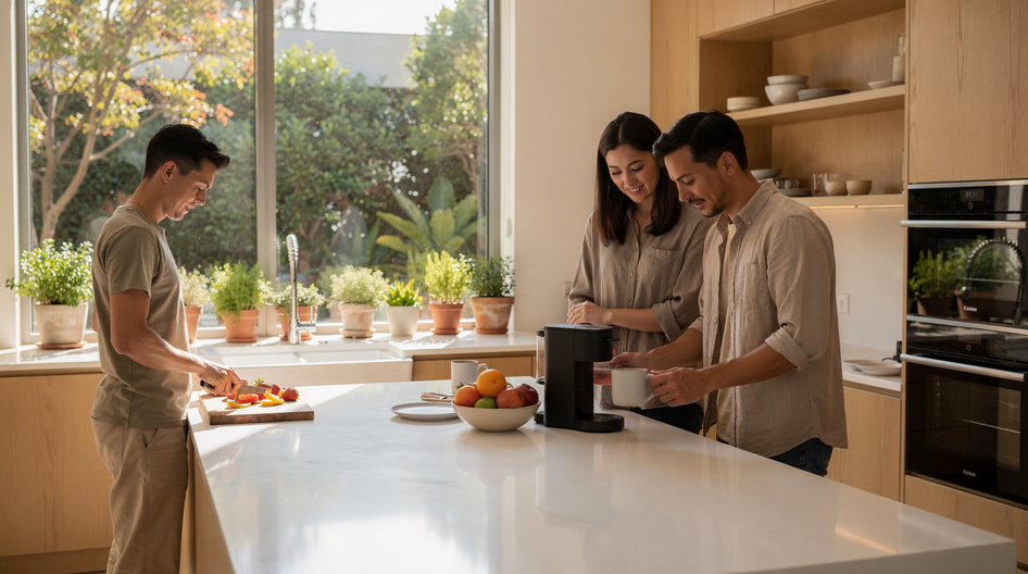 Кухня: проверяем зону готовки в студии для пары - статья журнала RedCat