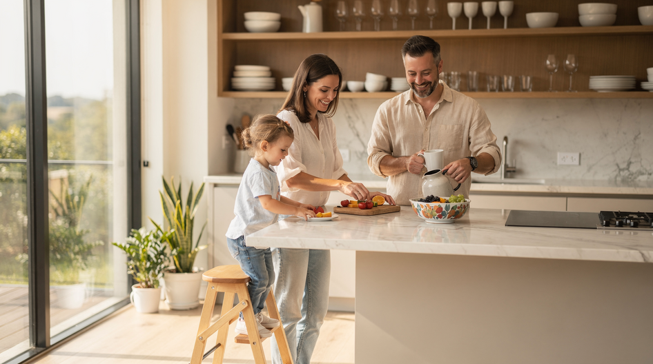 Кухня: проверяем в квартире для семьи с ребёнком - статья журнала RedCat