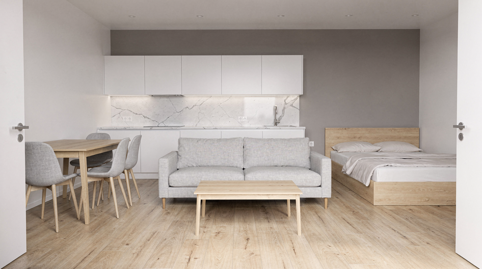 Дизайн 3к квартиры 62 м² в стиле минимализм: Для аренды - статья журнала RedCat